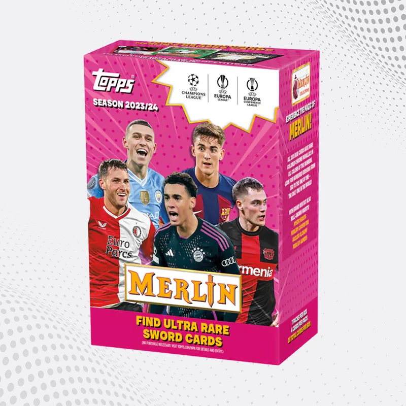 Box Topps Merlin Chrome 2023/24 di carte sportive collezionabili