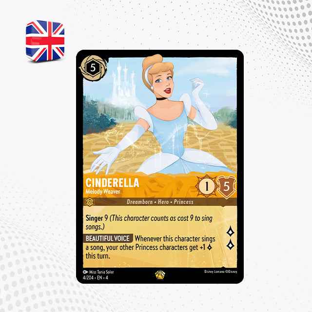 CINDERELLA : Melody Weaver (04/204 EN4) - LEGGENDARIA | Lorcana Ursula Return's [ENG]