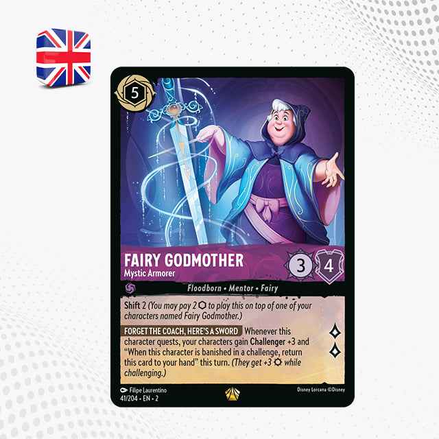 FAIRY GODMOTHER : Mystic Armorer (41/204 EN2) LEGGENDARIA | Lorcana Rise of the Floodborn [ENG]