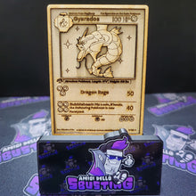 Carta Pokémon Multistrato in Legno - Gyarados