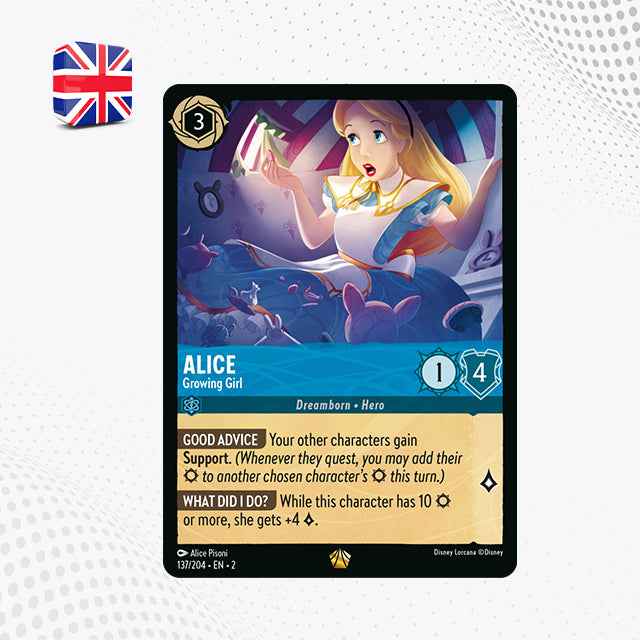 ALICE : Growing Girl (137/204 EN2) LEGGENDARIA | Lorcana Rise of the Floodborn [ENG]