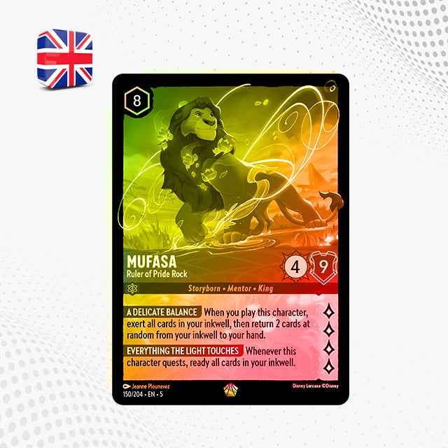 MUFASA : Ruler of Pride Rock (150/204 EN5) - LEGGENDARIA FOIL | Lorcana Shimmering Skies [ENG]