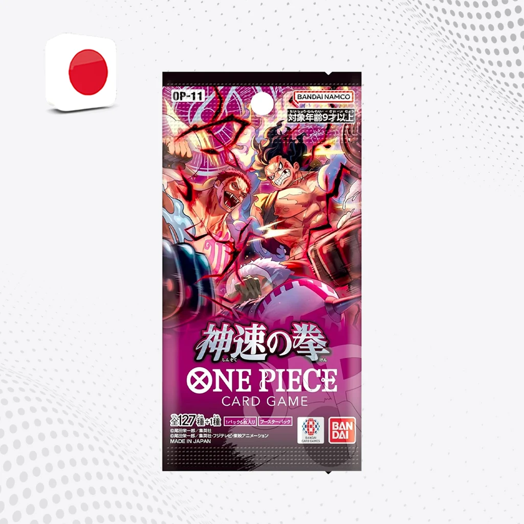 ONE PIECE Card Game OP-11 : A Fist of Divine Speed - Bustina da 6 Carte [JAP]