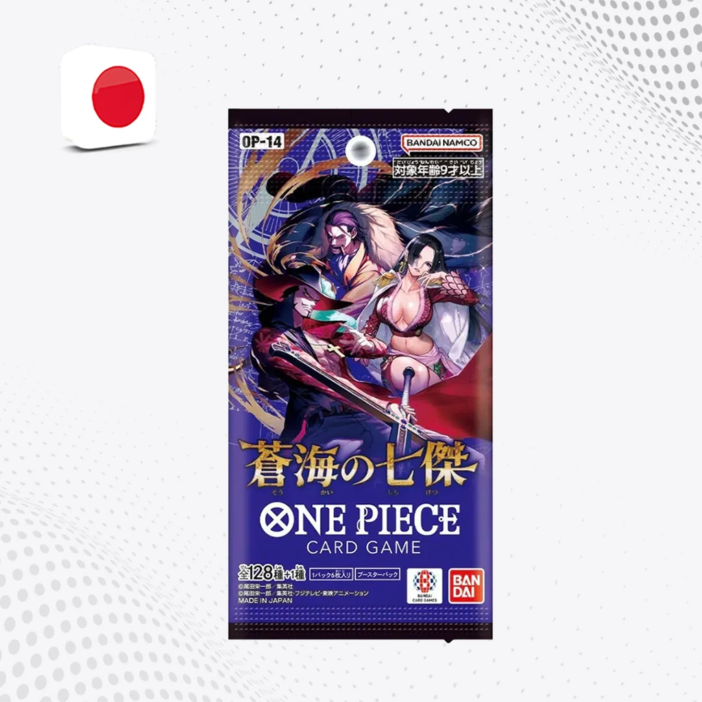 ONE PIECE Card Game OP-14 : The Azure Sea's Seven - Bustina da 6 Carte [JAP]