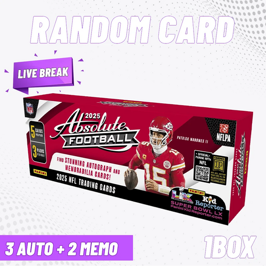[Break] 2025 Panini Absolute NFL Hobby Box - RANDOM CARD #1