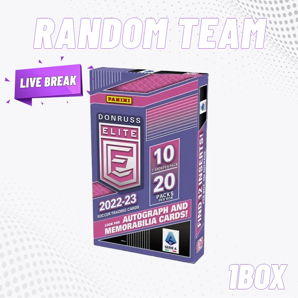 [Break] 2022/23 Donruss Elite SERIE A Hobby Box - RANDOM TEAM #4 [1 BOX]