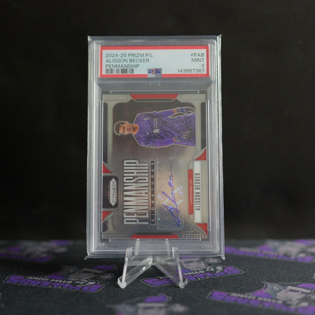 PANINI EPL 2024-25 - ALISSON BECKER PENMANSHIP AUTO - PSA 9