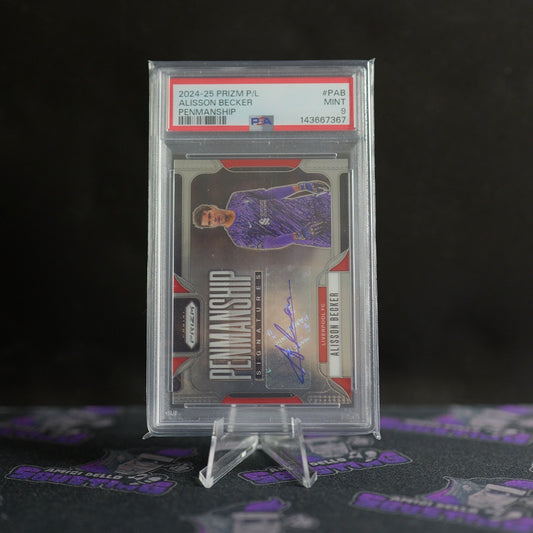 PANINI EPL 2024-25 - ALISSON BECKER PENMANSHIP AUTO - PSA 9