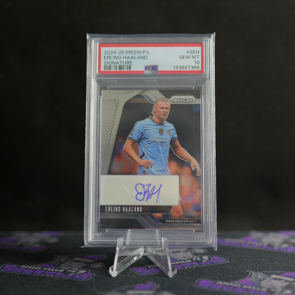 PANINI EPL 2024-25 - ERLING HAALAND AUTO - PSA 10