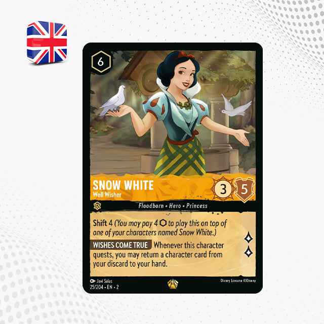 SNOW WHITE : Well Wisher (25/204 EN2) LEGGENDARIA | Lorcana Rise of the Floodborn [ENG]