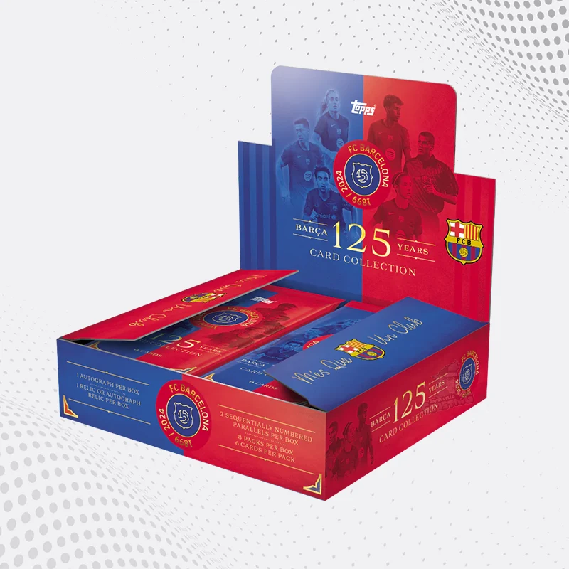 Box Topps Barcellona 125th Anniversary di carte sportive collezionabili