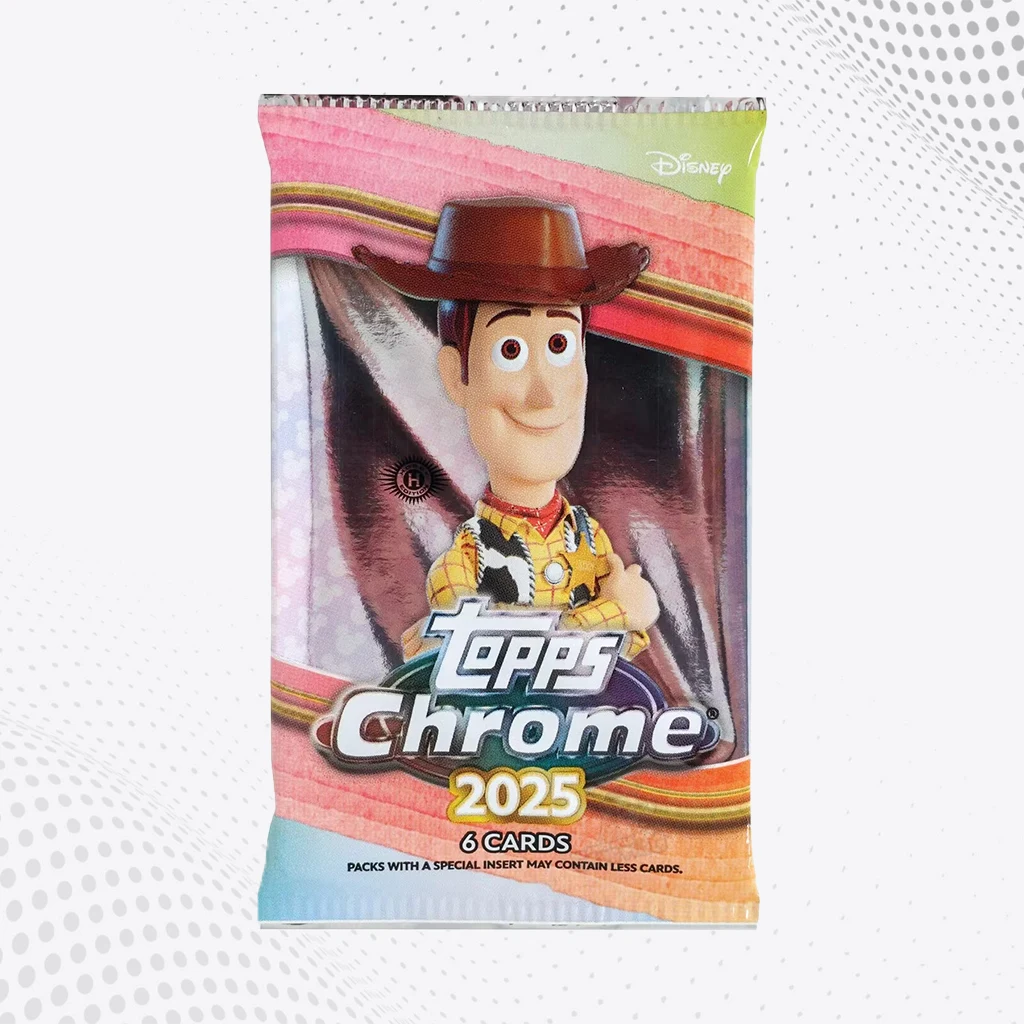 Topps 2025 Chrome Disney - Bustina Mega Box da 4 Card