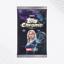 Topps 2025 Marvel Cinema Chrome - Pacchetto da 8 Carte