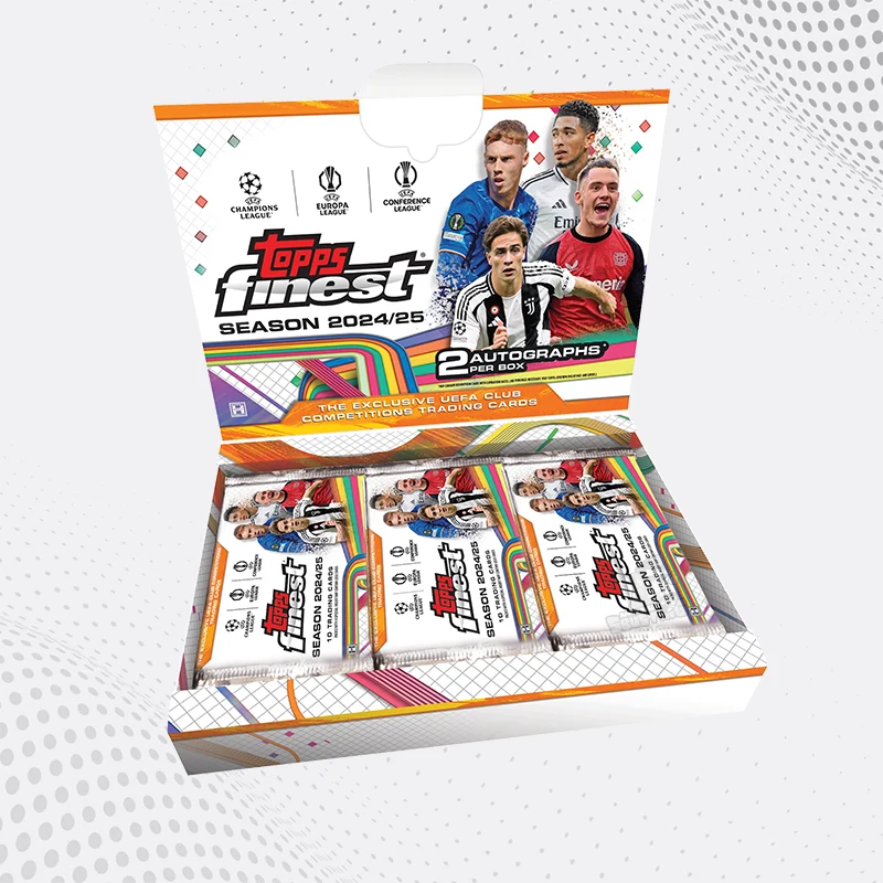 Box Topps FInest UCC 2024/25 di carte sportive collezionabili