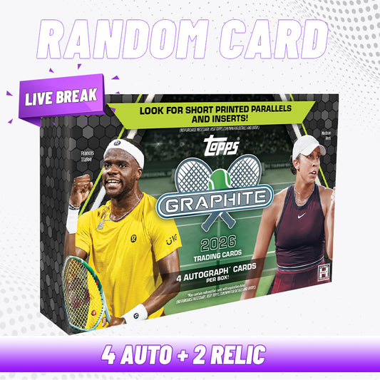 [Break] 2026 Topps Tennis Graphite - RANDOM CARD #1 [Sealed Case]