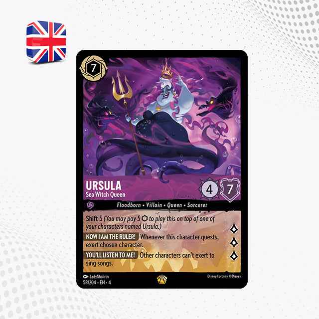 URSULA : Sea Witch Queen (58/204 EN4) - LEGGENDARIA | Lorcana Ursula Return's [ENG]
