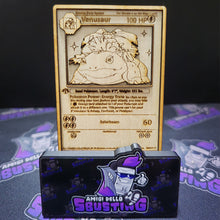 Carta Pokémon Multistrato in Legno - Venusaur